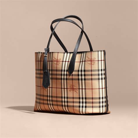 burberry tote bag|Burberry haymarket check tote bag.